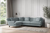 Deni Large Left Hand Corner Sofa - Recycled Cotton Horizon-nkuku