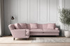 Deni Large Left Hand Corner Sofa - Recycled Cotton Lavender-nkuku