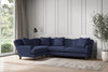 Deni Large Left Hand Corner Sofa - Recycled Cotton Navy-nkuku