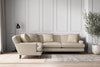 Deni Large Left Hand Corner Sofa - Recycled Cotton Stone-nkuku