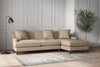 Deni Large Right Hand Chaise Sofa - Brera Linen Pebble-nkuku