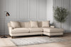 Deni Large Right Hand Chaise Sofa - Recycled Cotton Natural-nkuku