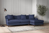 Deni Large Right Hand Chaise Sofa - Recycled Cotton Navy-nkuku