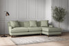 Deni Large Right Hand Chaise Sofa - Recycled Cotton Seaspray-nkuku