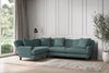 Deni Large Right Hand Corner Sofa - Recycled Cotton Airforce-nkuku