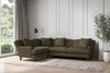 Deni Large Right Hand Corner Sofa - Recycled Cotton Fatigue-nkuku