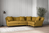 Deni Large Right Hand Corner Sofa - Recycled Cotton Ochre-nkuku