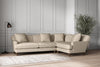 Deni Large Right Hand Corner Sofa - Recycled Cotton Stone-nkuku