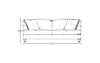 Deni Large Sofa - Recycled Cotton Airforce-nkuku