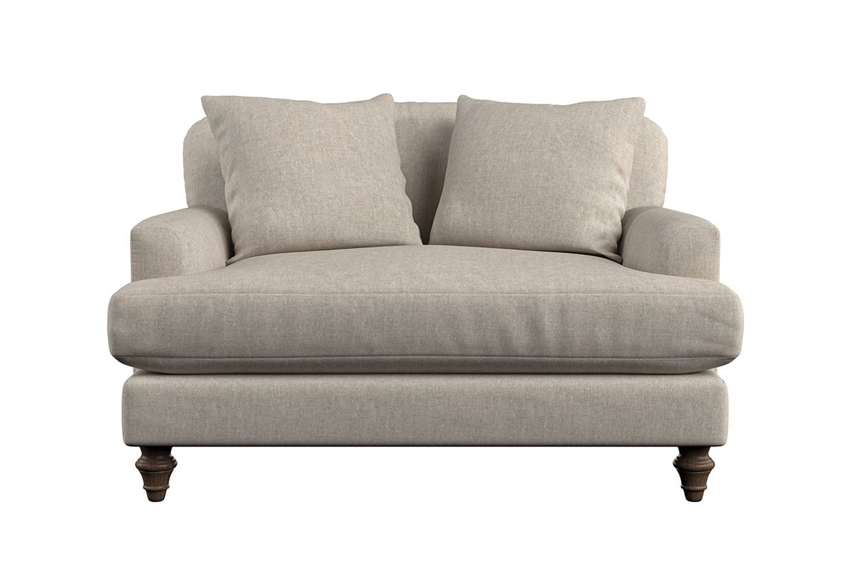 Deni Love Seat - Brera Linen Charcoal-nkuku