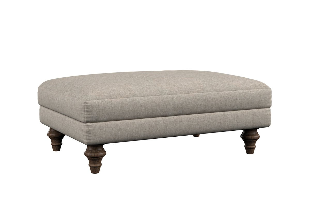 Deni Medium Footstool - Brera Linen Charcoal-nkuku