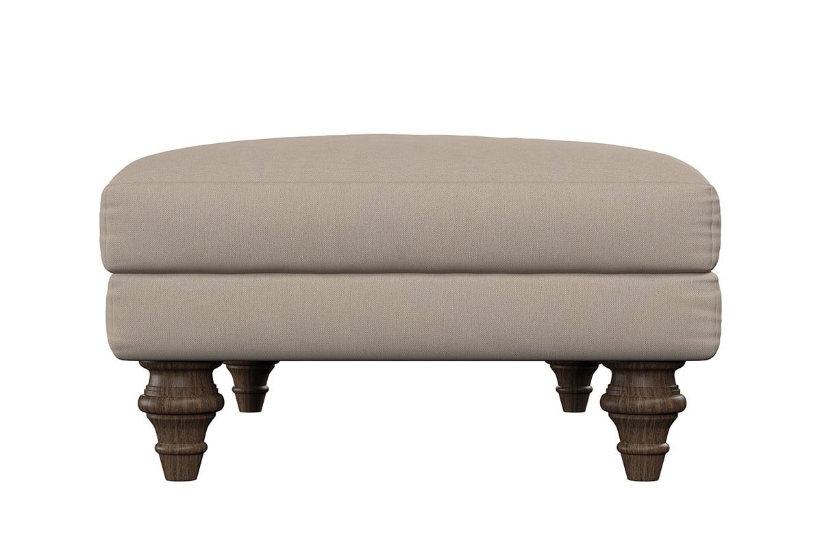 Deni Medium Footstool - Brera Linen Charcoal-nkuku