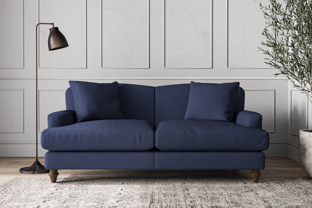 Deni Medium Sofa - Recycled Cotton Navy-nkuku