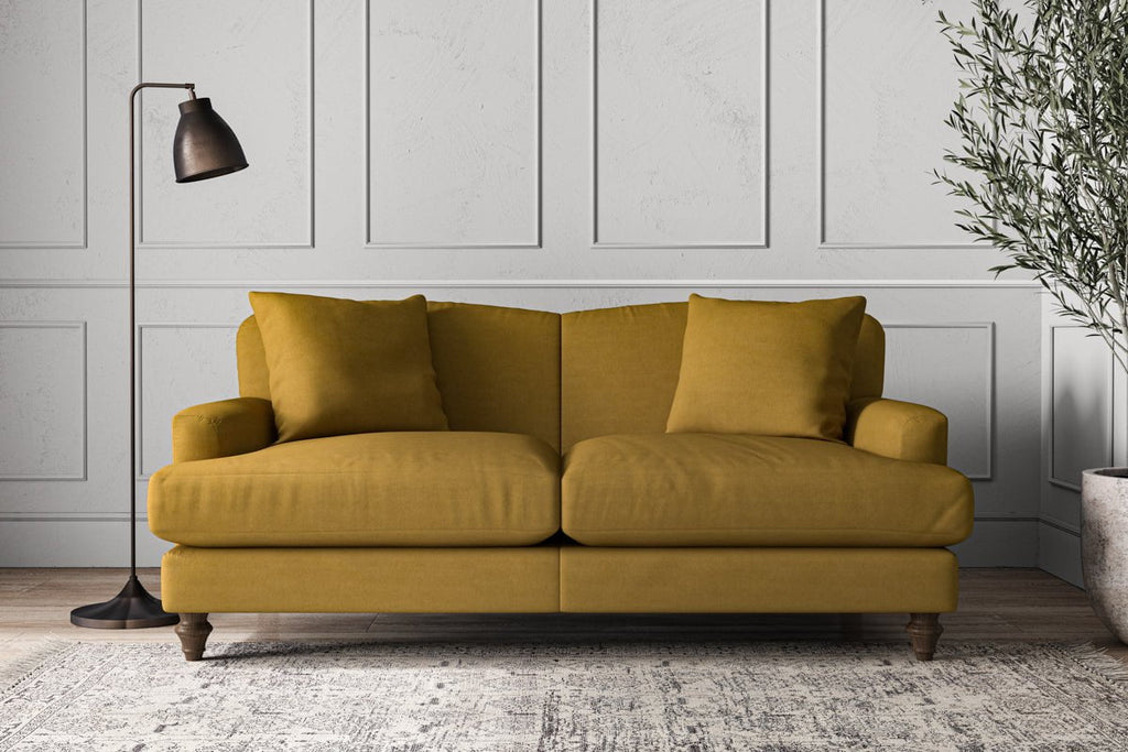 Deni Medium Sofa - Recycled Cotton Ochre-nkuku