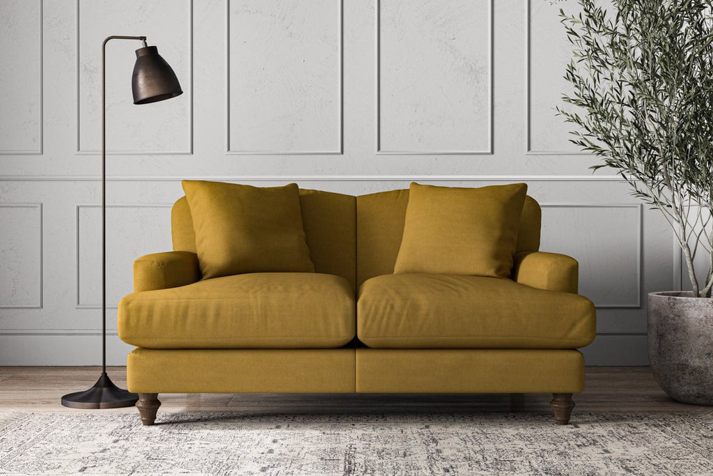 Deni Small Sofa - Recycled Cotton Ochre-nkuku