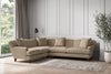 Deni Super Grand Left Hand Corner Sofa - Brera Linen Pebble-nkuku