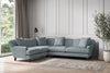 Deni Super Grand Left Hand Corner Sofa - Recycled Cotton Horizon-nkuku