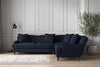 Deni Super Grand Right Hand Corner Sofa - Brera Linen Indigo-nkuku