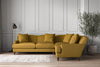 Deni Super Grand Right Hand Corner Sofa - Recycled Cotton Ochre-nkuku