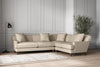 Deni Super Grand Right Hand Corner Sofa - Recycled Cotton Stone-nkuku