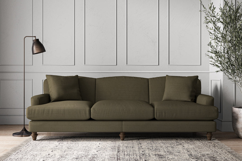 Deni Super Grand Sofa - Recycled Cotton Fatigue-nkuku