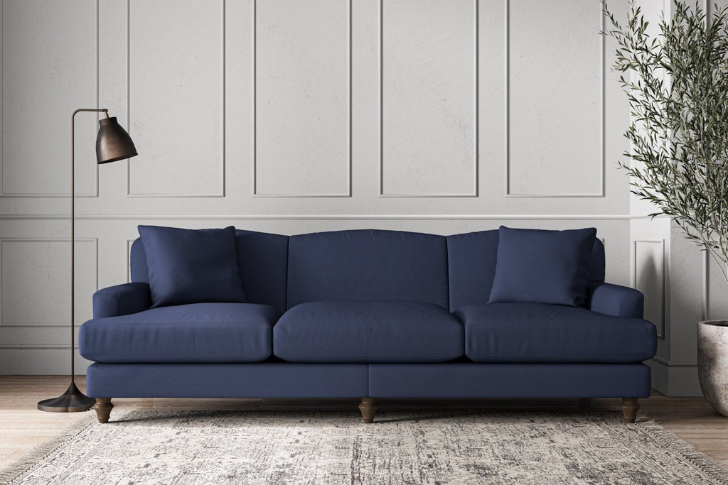 Deni Super Grand Sofa - Recycled Cotton Navy-nkuku