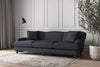 Deni Super Grand Sofa - Recycled Cotton Thunder-nkuku