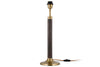 Digha Wood & Metal Table Lamp - Dark Stain & Antique Brass-nkuku