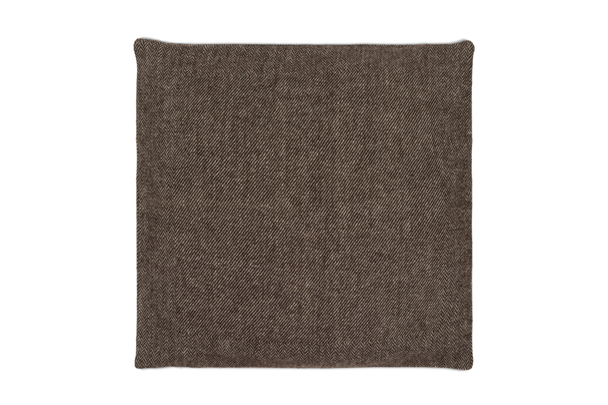 Dilli Wool Cushion Cover - Dark Brown-nkuku