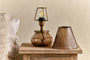 Dimalai Recycled Glass Table Lamp - Brown Smoke-nkuku