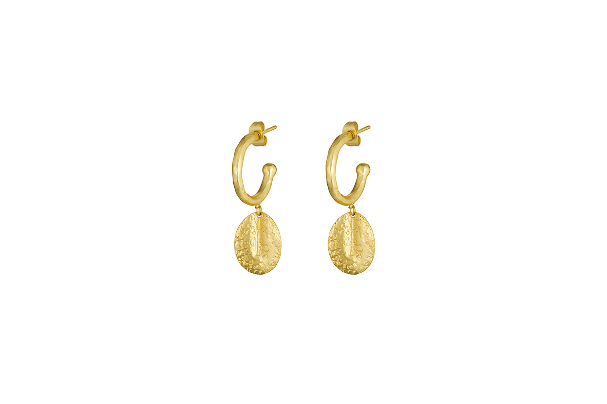 Esta Hoop Earrings - Gold  - One Size