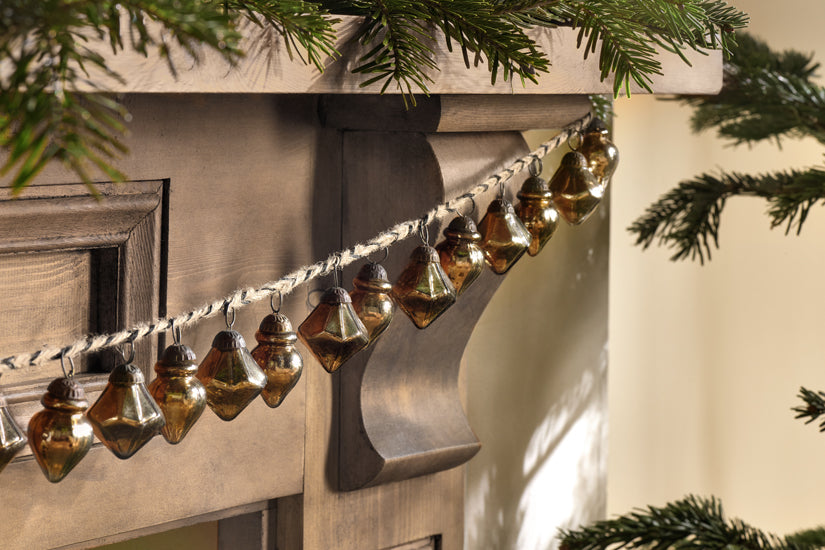 Ekiti Bauble Garland - Antique Gold