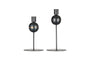 Endo Recycled Iron Candle Holder - Black (Set of 2)