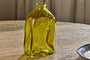 Ellam Recycled Glass Bottle Vase - Olive Green