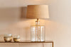 Edina Recycled Glass Table Lamp - Clear - Large-nkuku