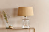 Edina Recycled Glass Table Lamp - Clear - Small-nkuku