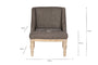 Elbu Deconstructed Jacquard Weave Armchair - Charcoal- nkuku