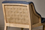 Elbu Deconstructed Linen Armchair - Charcoal- nkuku