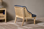 Elbu Deconstructed Linen Armchair - Charcoal- nkuku