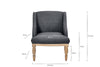 Elbu Deconstructed Linen Armchair - Charcoal- nkuku