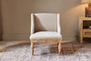 Elbu Deconstructed Linen Armchair - Stone- nkuku