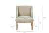 Elbu Deconstructed Linen Armchair - Stone- nkuku