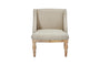 Elbu Deconstructed Linen Armchair - Stone- nkuku