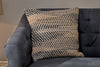 Faiyaz Jute & Cotton Cushion Cover - Natural & Dark Blue-nkuku