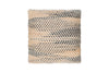 Faiyaz Jute & Cotton Cushion Cover - Natural & Dark Blue-nkuku