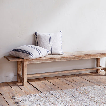 Fioni Reclaimed Wood Bench - Natural - Large-nkuku