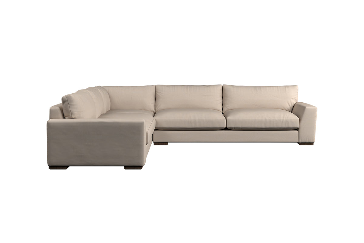 Guddu Grand Left Hand Corner Sofa - Recycled Cotton Seaspray