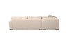 Guddu Grand Right Hand Corner Sofa - Recycled Cotton Flax