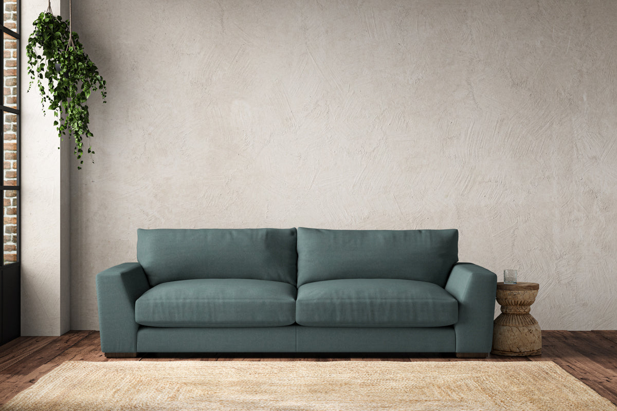 Guddu Grand Sofa - Recycled Cotton Airforce