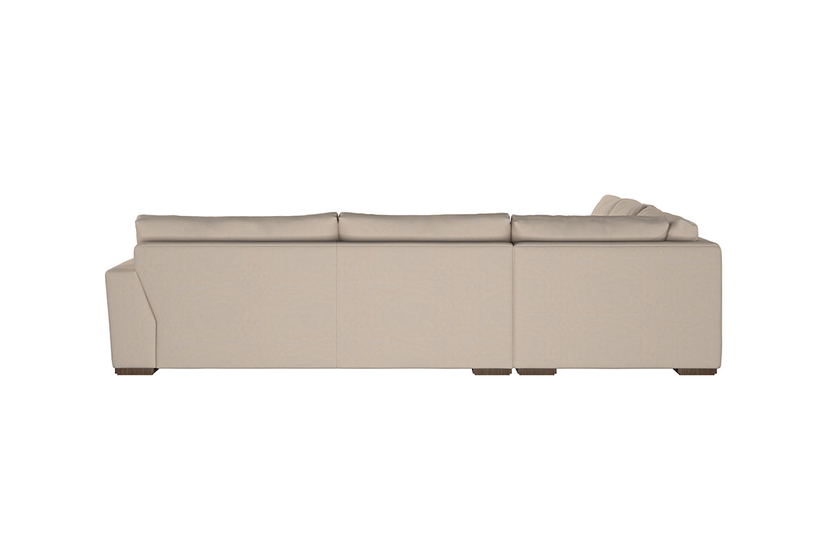 Guddu Large Left Hand Corner Sofa - Recycled Cotton Airforce